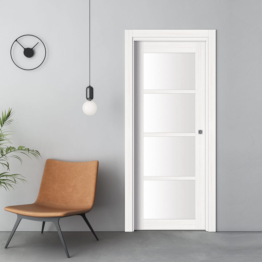 240 V scorrevole pratica - Palissandro Bianco