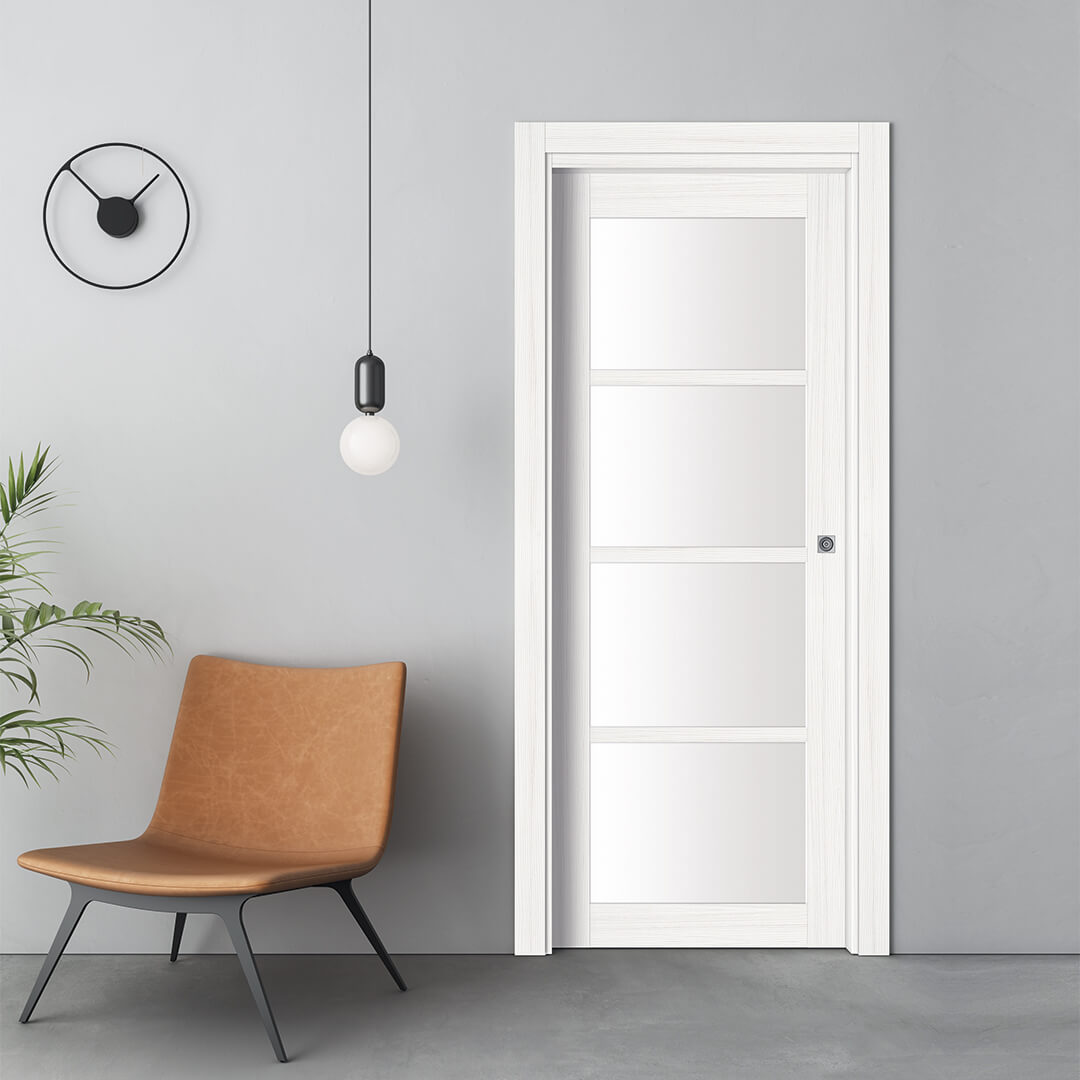 240 V scorrevole pratica - Palissandro Bianco