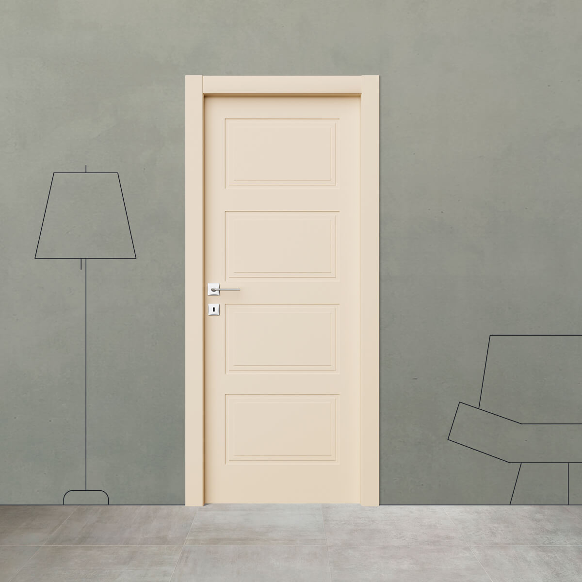 Porta laccata Mini D 4