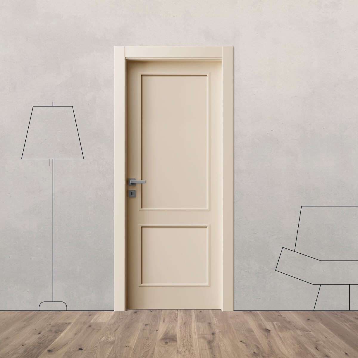 Porta laccata tamburata 7 L