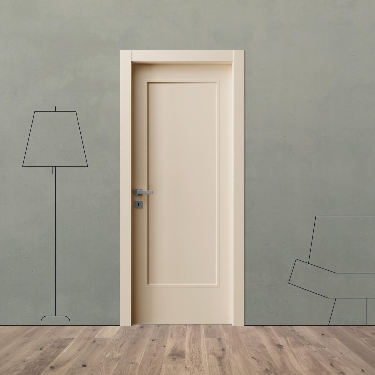 Porta laccata tamburata 8 L