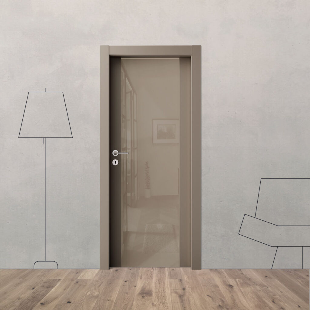 Porta laccata BK 80 Laccato/Legno Kristal tortora