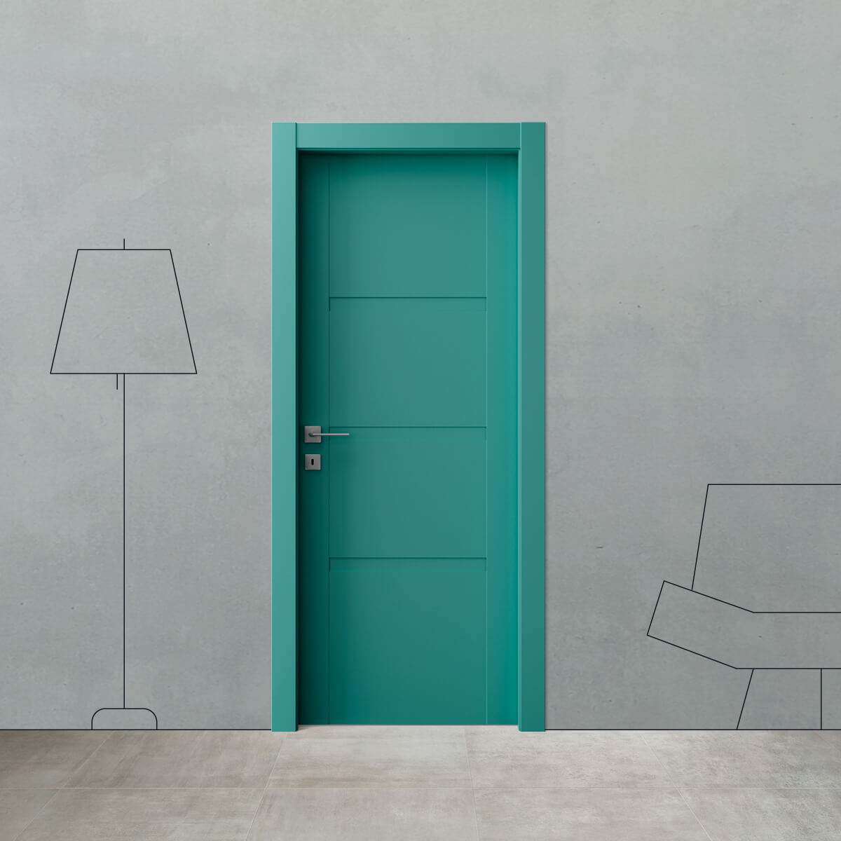 Porta laccata BK 80 i-3 P50