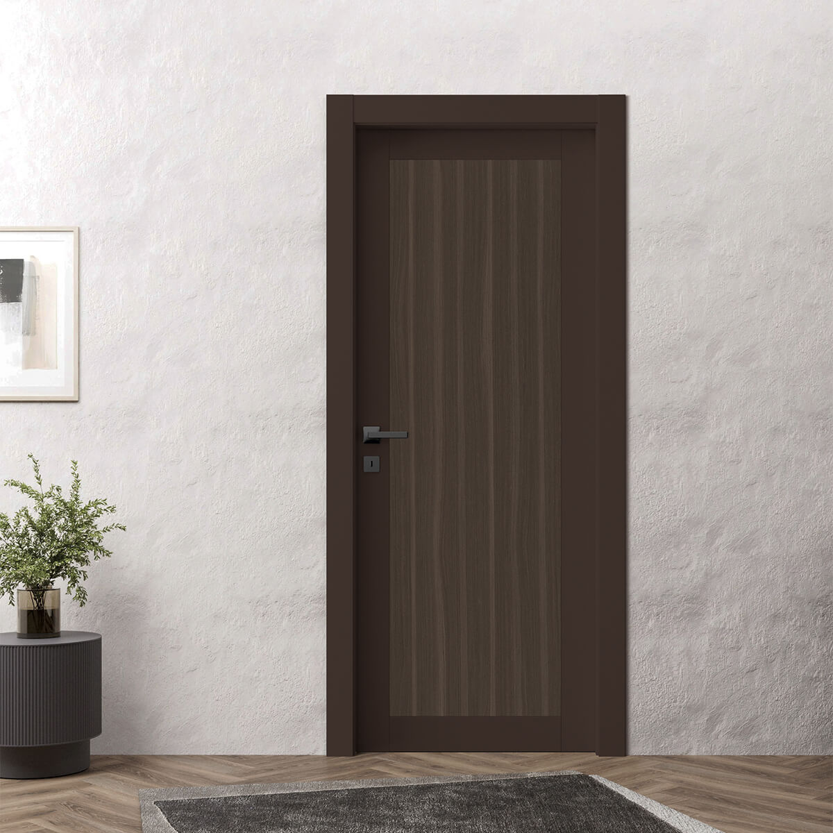 Porta laccata BK 1 Laccato/Legno Rovere Moka