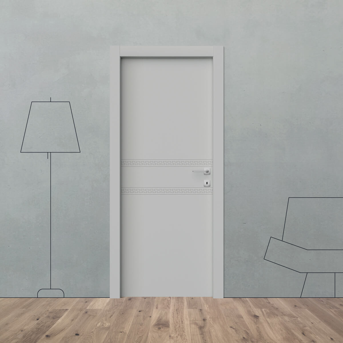 Porta laccata greca G 2