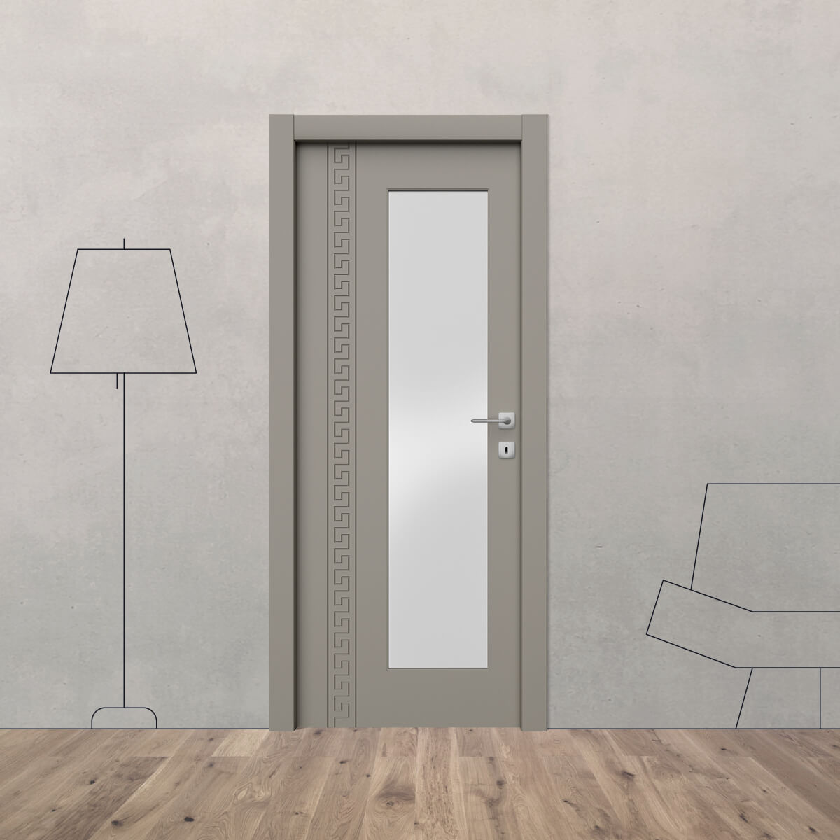 Porta laccata greca G 3 V