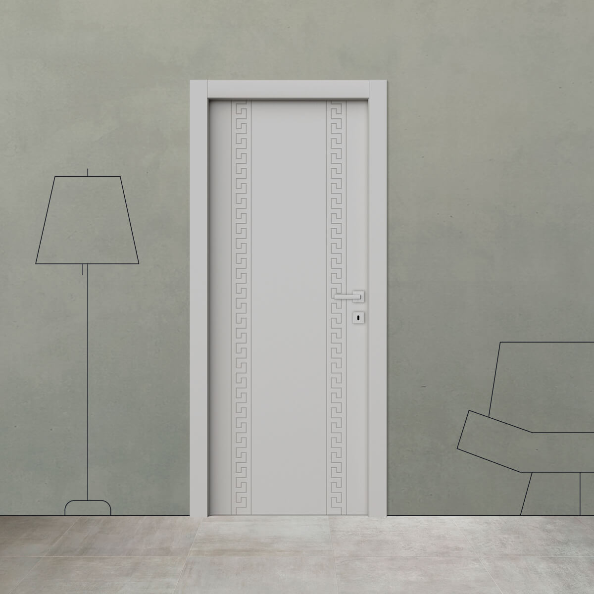 Porta laccata greca G 4