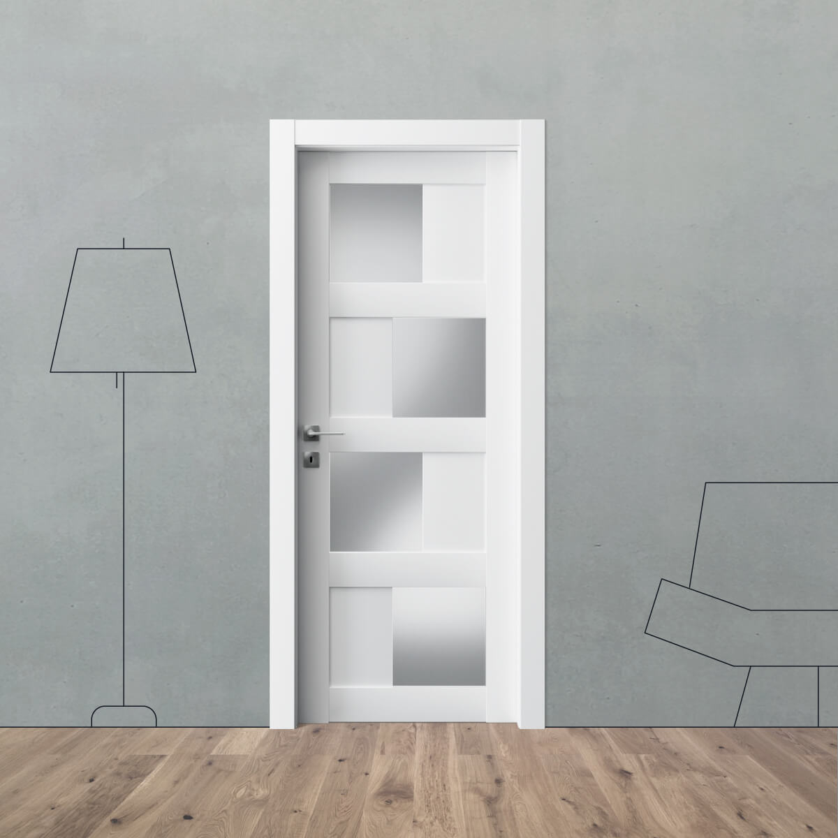 Porta laccata M 64 V