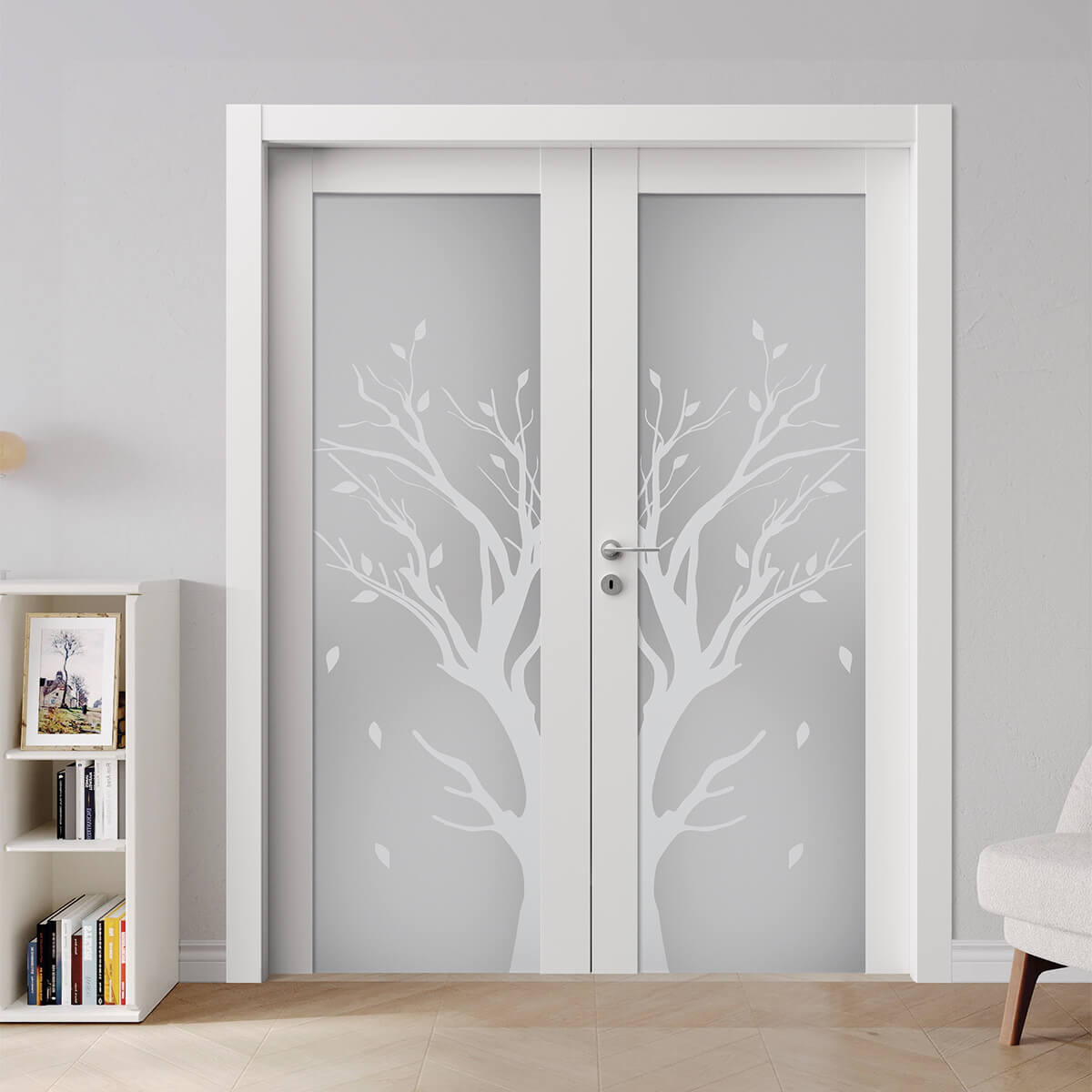 Porta laccata M 80 T Glass simmetrica