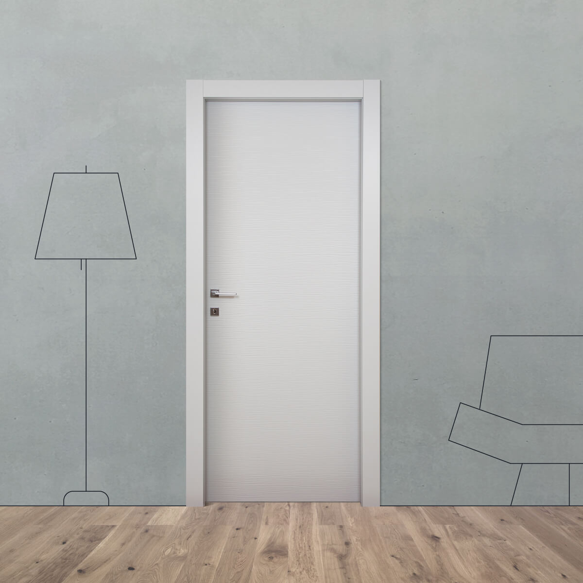 Porta laccata tamburata S 1