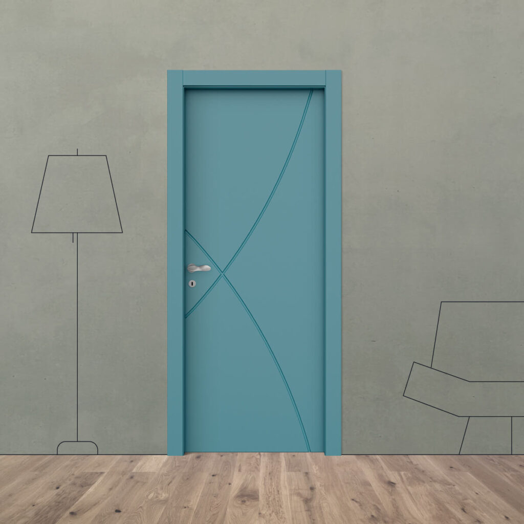 Porta laccata incisa i 23 XL