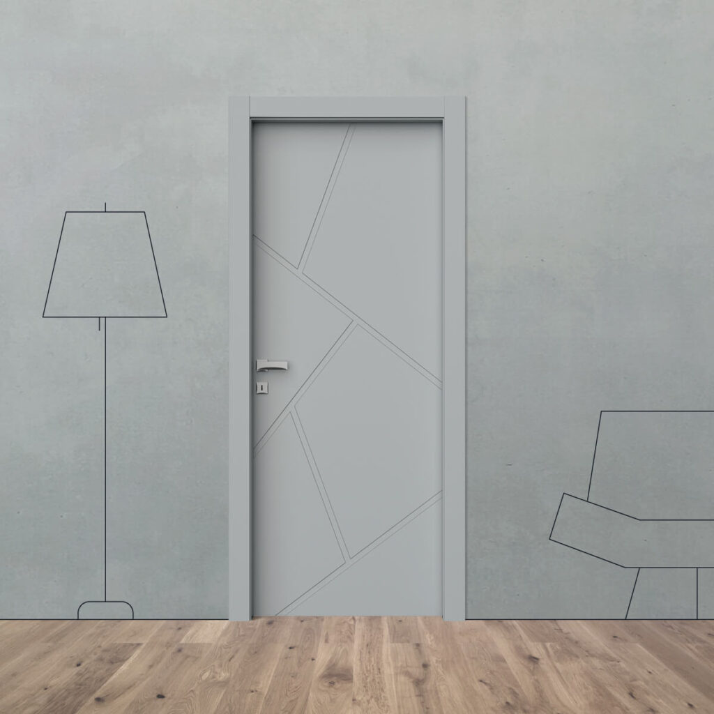 Porta laccata incisa i 28 P25