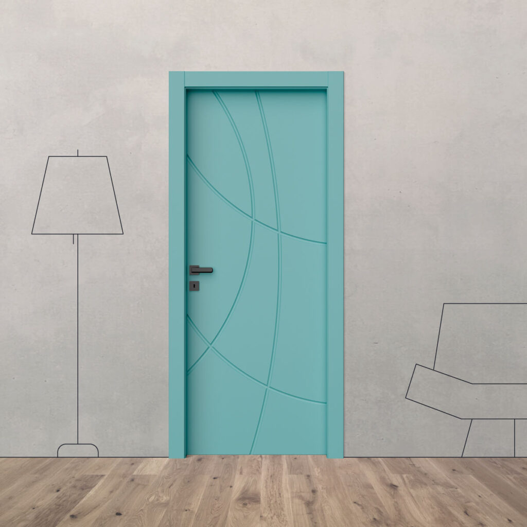 Porta laccata incisa i 35 XL