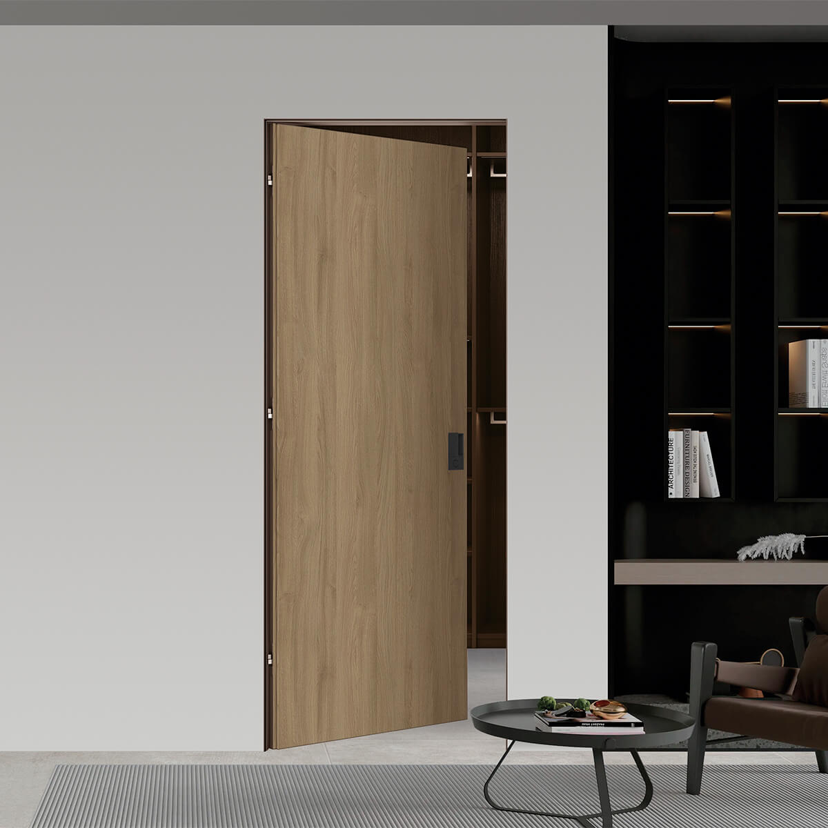 Porta laccata W 8 Rovere naturale rasomuro