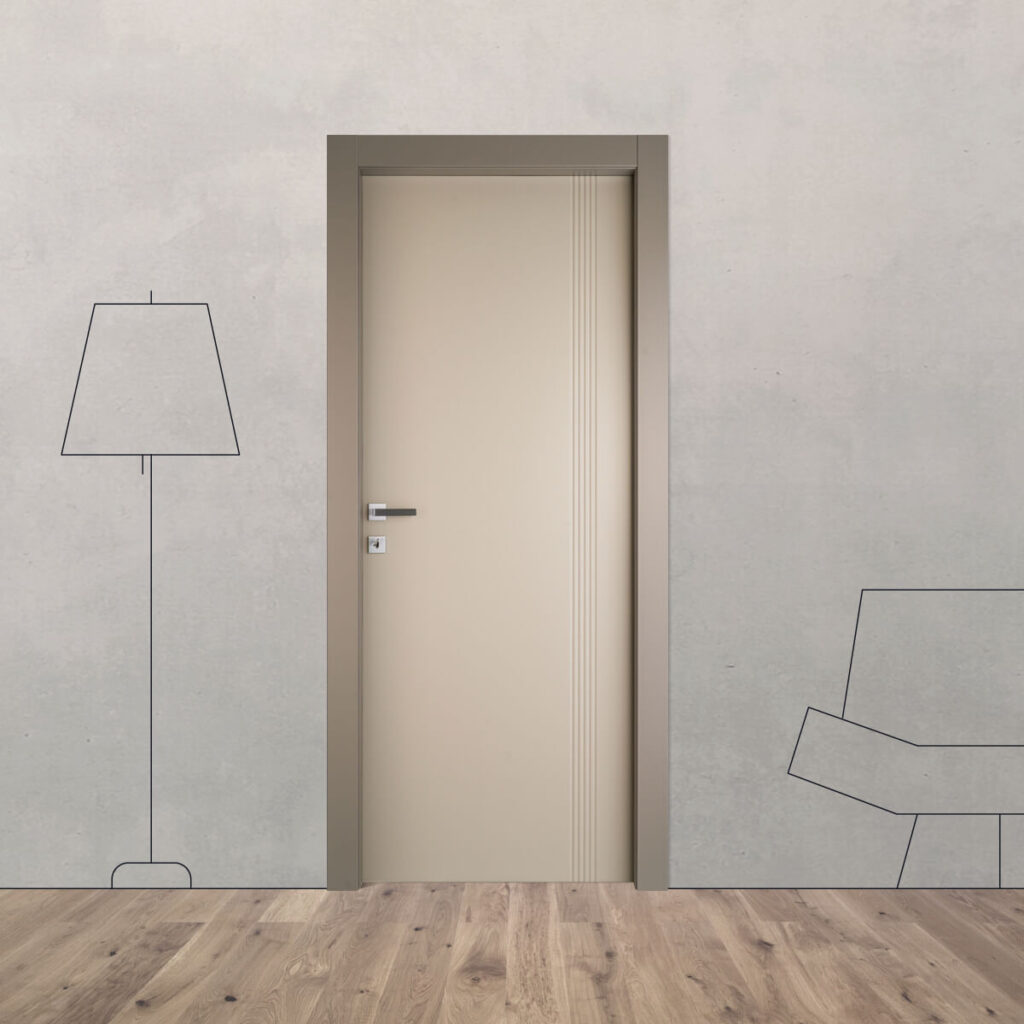 Porta laccata incisa i 12 S