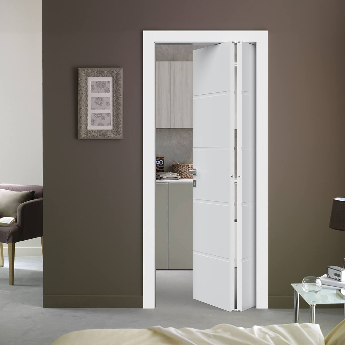 Porta laccata incisa i 13 P25