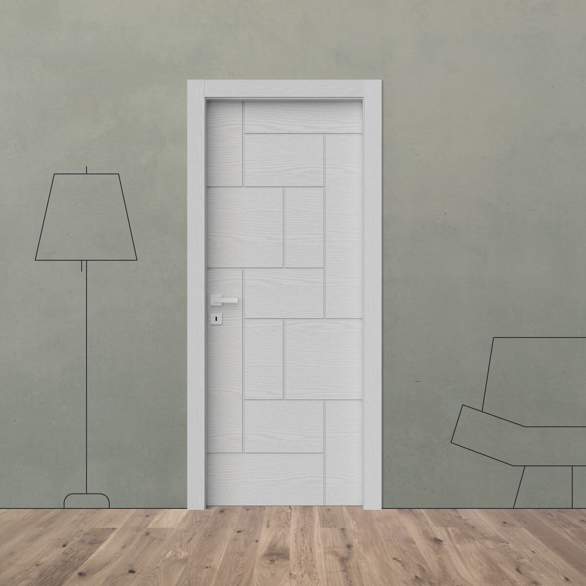 Porta laccata incisa i 18 L