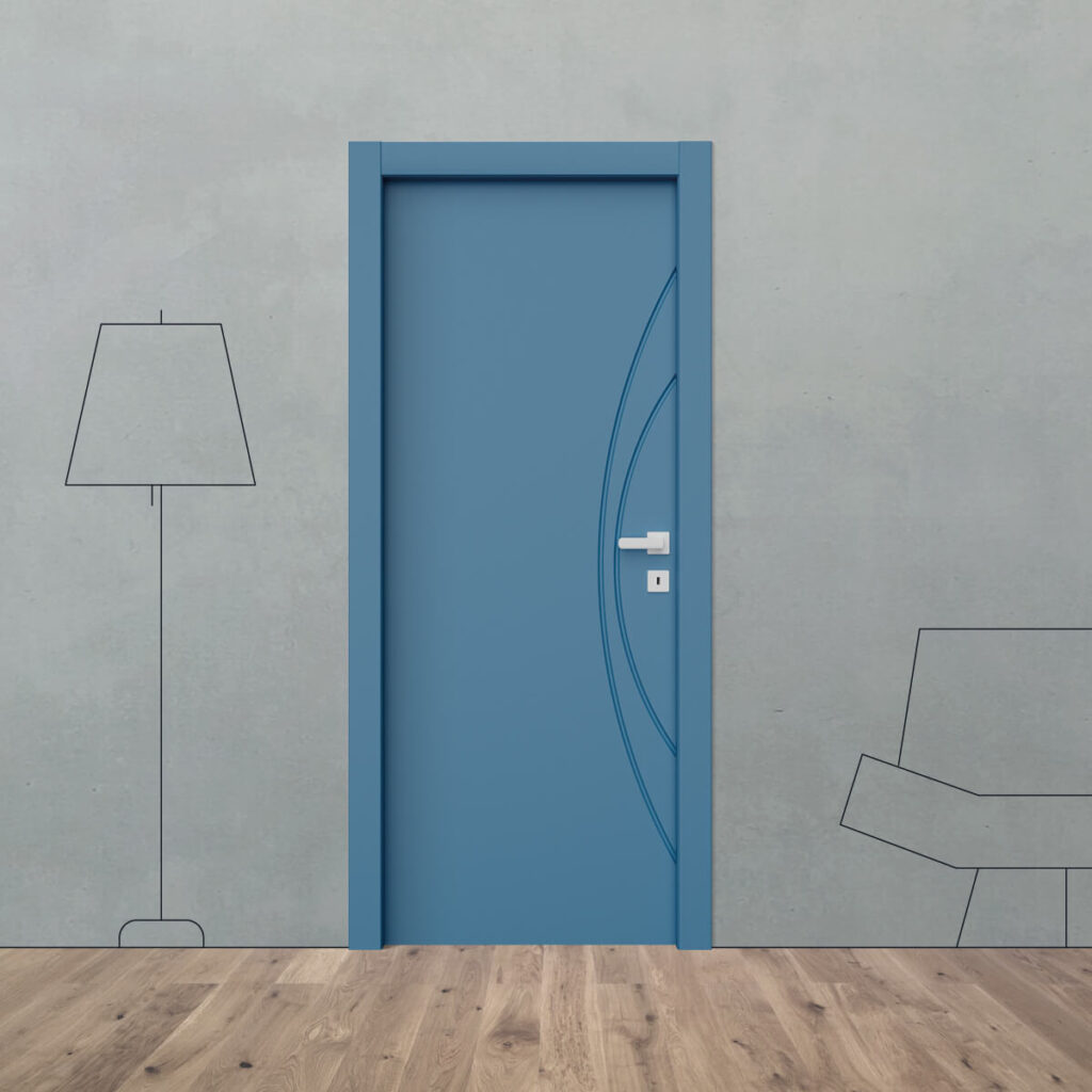 Porta laccata incisa i 21 XL